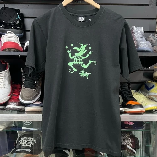 Stüssy Jester Graphic T-Shirt Black