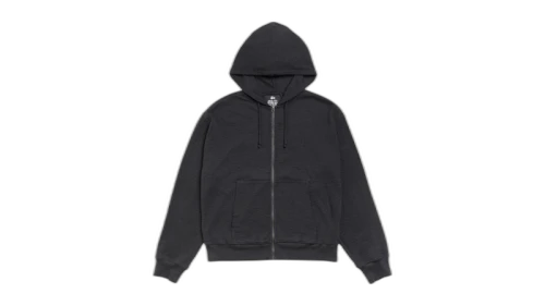 Stussy Lightweight Thermal Hoodie Faded Black