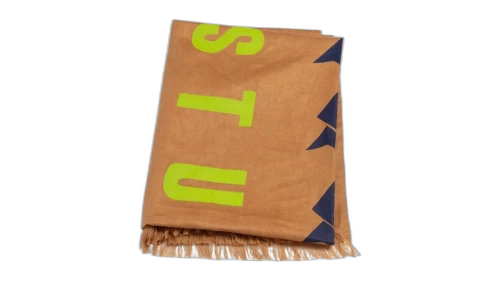 Stussy Linen Surfman Beach Blanket Brown