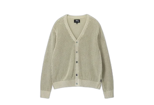 Stussy Loose Gauge Cardigan Natural (SS23)