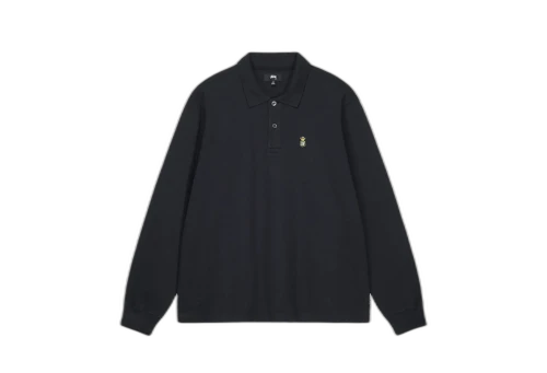 Stussy LS Rib Polo Black (FW22)