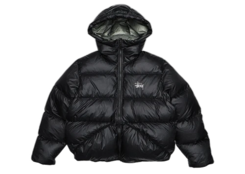 Stussy Micro Ripstop Down Parka Jacket Black