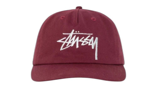 Stussy Mid-Depth Big Stock Snapback Plum