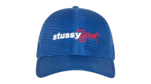 Stussy Mid-Depth Sport Mesh Snapback Blue