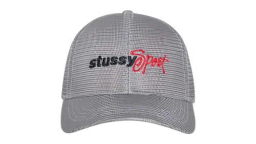 Stussy Mid-Depth Sport Mesh Snapback Grey