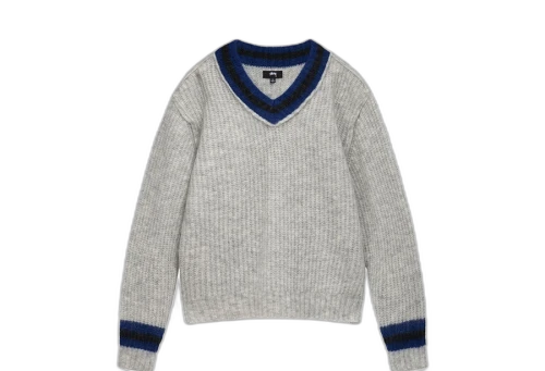 Stussy Mohair Tennis Sweater Ash (FW22)