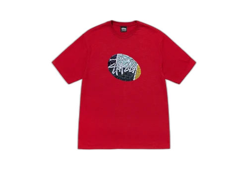 Stussy Mosaic Tee Dark Red (FW22)
