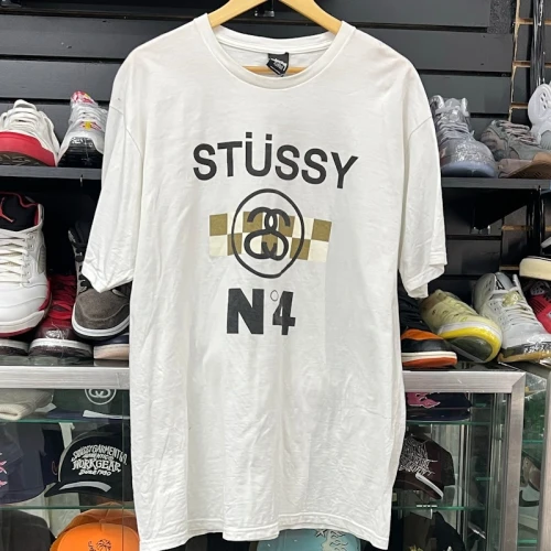 Stüssy N4 Checkerboard T-Shirt White