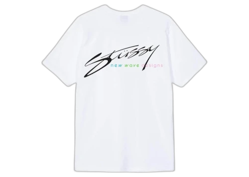 Stussy New Wave Designs Tee White