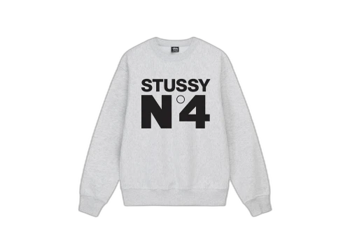 Stussy No.4 Crew Ash Heather (SS23)