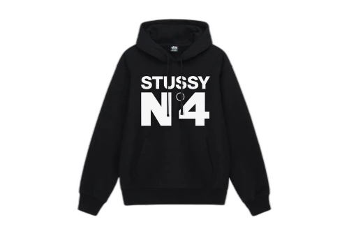 Stussy No.4 Hoodie Black (SS23)