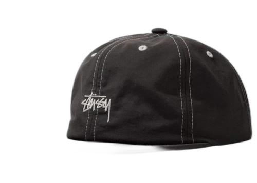 Stussy Nylon OX Stock Cap Charcoal