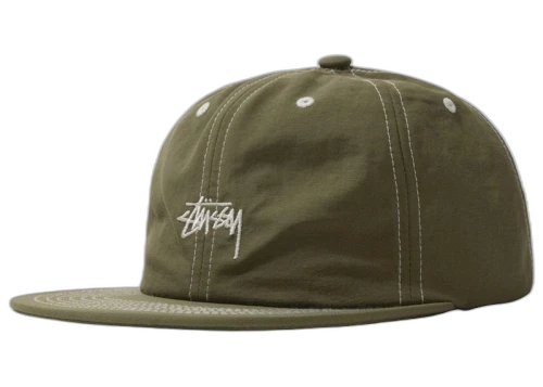 Stussy Nylon OX Stock Cap Olive