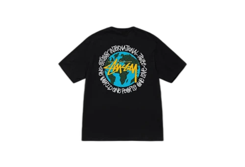 Stussy One World Tee Black (FW22)