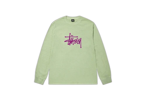 Stussy Outlined Pigment Dyed LS Tee Sage (FW22)