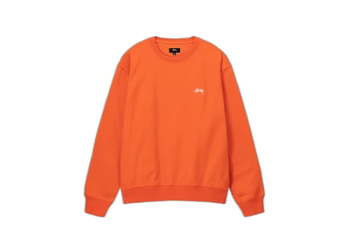 Stussy Overdid Stock Logo Crew Orange (SS23)