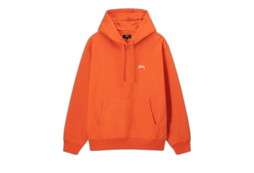 Stussy Overdid Stock Logo Hoodie Orange (SS23)