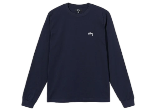 Stussy Overdyed L/S Tee Navy