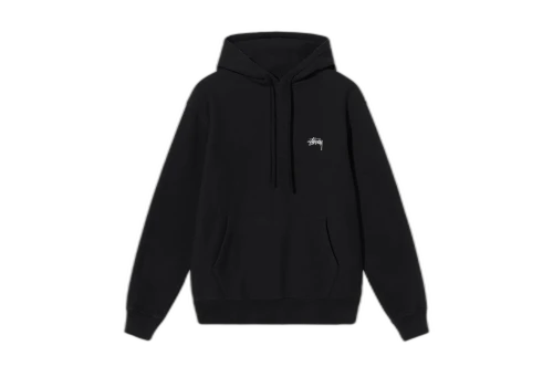 Stussy Overdyed Stock Logo Mock Black (FW22)