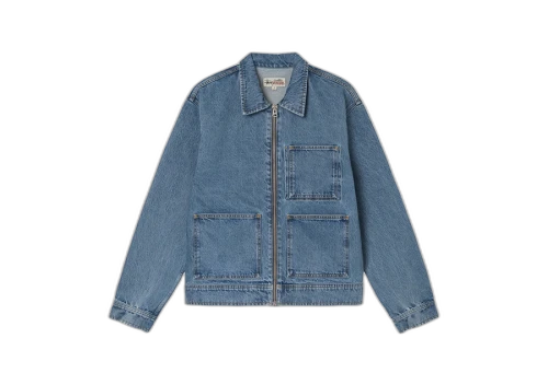 Stussy Overdyed Work Jacket Washed Blue (FW22)