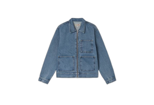 Stussy Overdyed Zip Work Jacket Washed Denim (SS23)