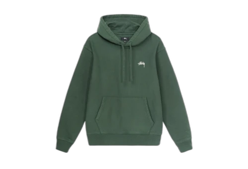 Stussy Overtired Stock Logo Hoodie Forest (FW22)