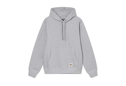 Stussy Overtired Stock Logo Hoodie Grey Heather (FW22)