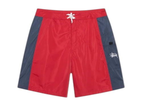 Stussy Paneled Board Short Red