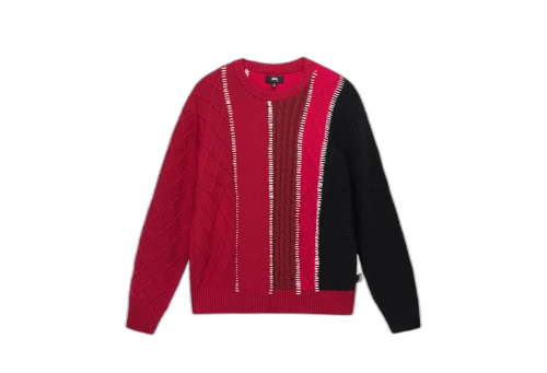 Stussy Patchwork Sweater Rose (FW22)