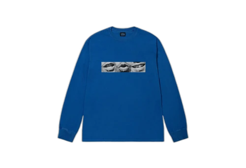Stussy Phonetic Pigment Dyed LS Tee Blue (FW22)