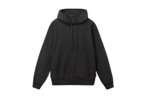 Stussy Pigment Dyed Fleece Hoodie Black (FW22)