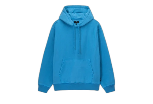 Stussy Pigment Dyed Fleece Hoodie Blue (SS23)