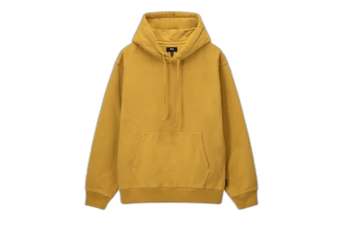 Stussy Pigment Dyed Fleece Hoodie Gold (SS23)