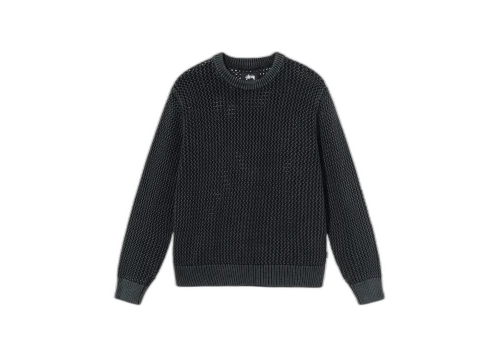 Stussy Pigment Dyed Loose Gauge Sweater Black (FW22)