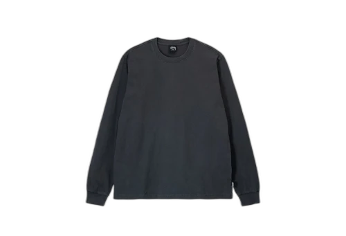 Stussy Pigment Dyed LS Crew Black (FW22)