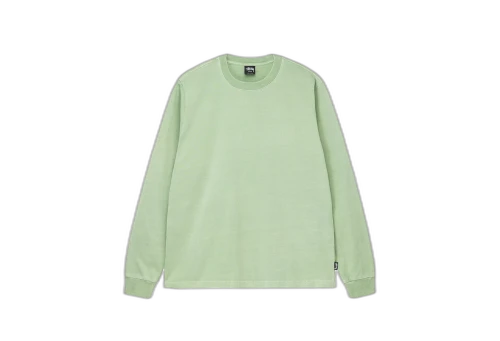 Stussy Pigment Dyed LS Crew Green (SS23)