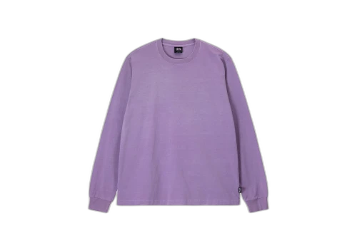 Stussy Pigment Dyed LS Crew Lavender (SS23)