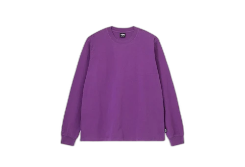 Stussy Pigment Dyed LS Crew Purple (FW22)