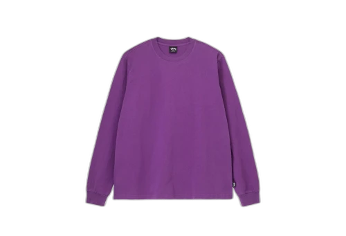 Stussy Pigment Dyed LS Crew Purple (SS23)