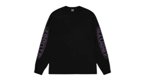 Stussy Pill L/S Tee Black