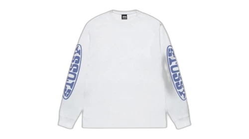 Stussy Pill L/S Tee White