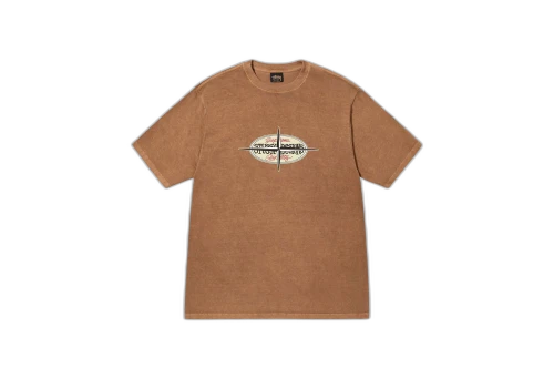 Stussy Points Pigment Dyed Tee Brown (FW22)