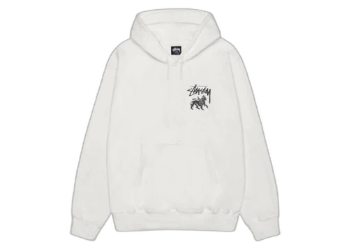 Stussy Rasta Lion Pigment Dyed Hoodie Natural
