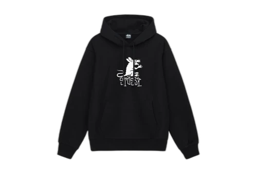 Stussy Rat Hoodie Black (FW22)