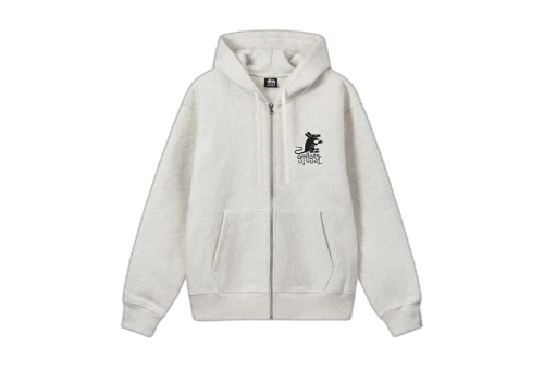 Stussy Rat Zip Hoodie Putty (FW22)