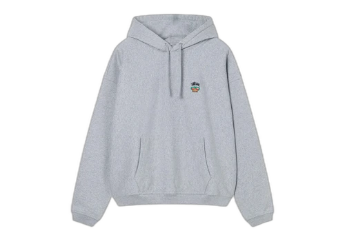 Stussy Relaxed Oversized Hoodie Grey Heather (FW22)