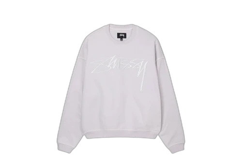 Stussy Relaxed Smoothstock Crew White (FW22)