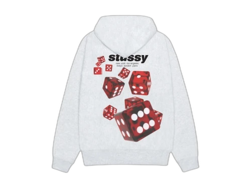 Stussy Rollers Hoodie Ash Heather