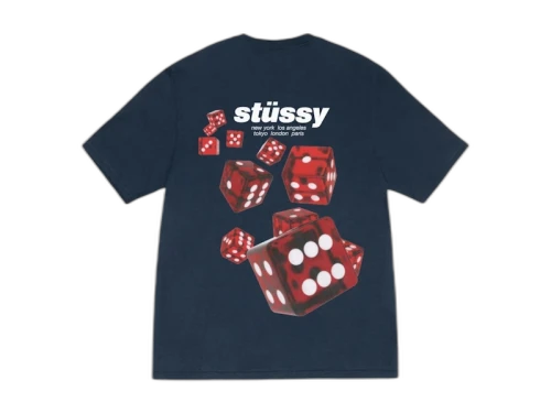 Stussy Rollers Tee Navy