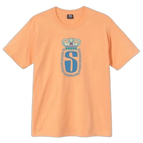 Stussy S Crown T-shirt Peach